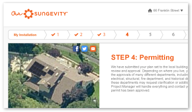 OurSungevity installation process Step 4: Permitting